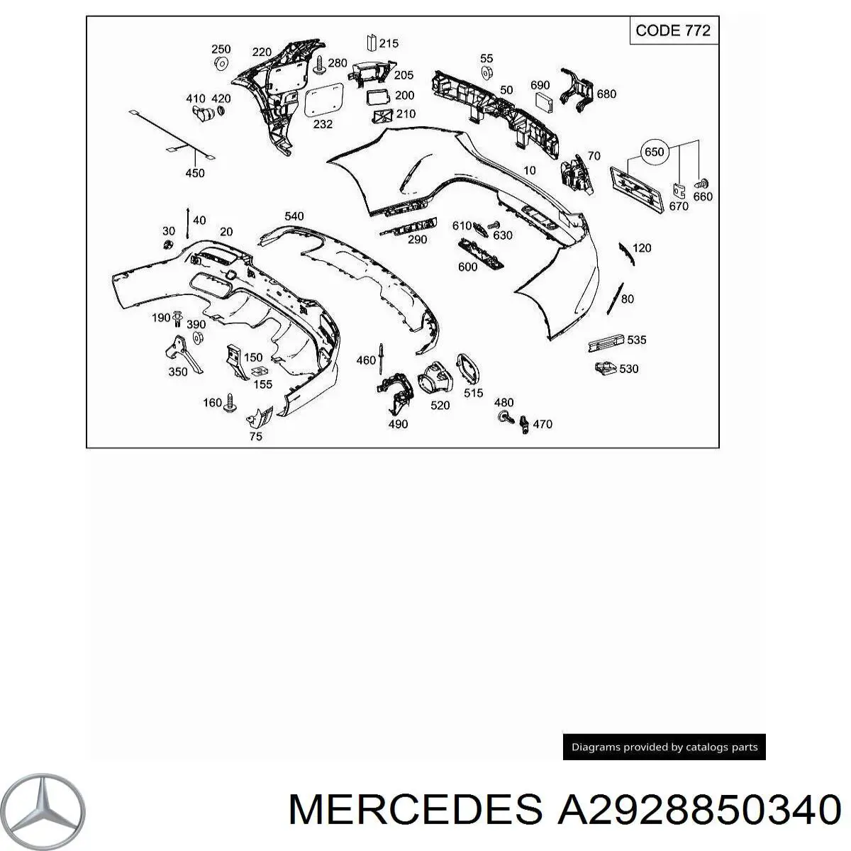 A2928850340 Mercedes 