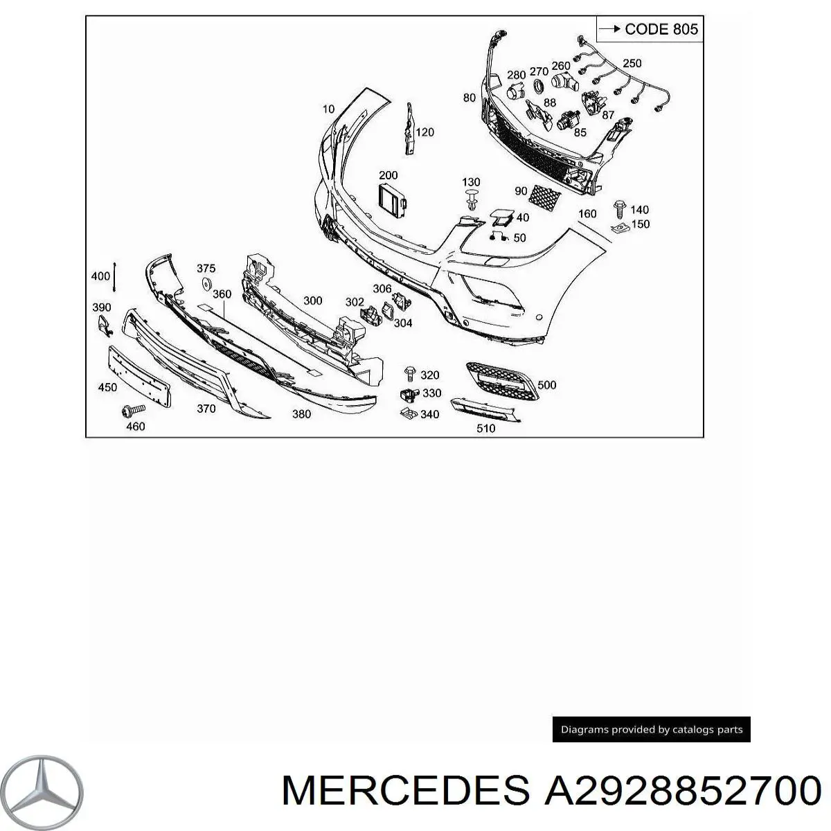  A2928852700 Mercedes