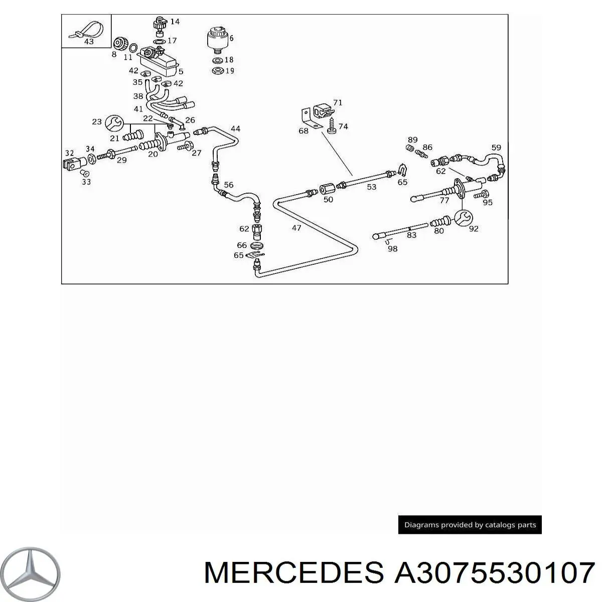 Купить A3075530107 Mercedes Штуцер прокачки суппорта тормозного переднего