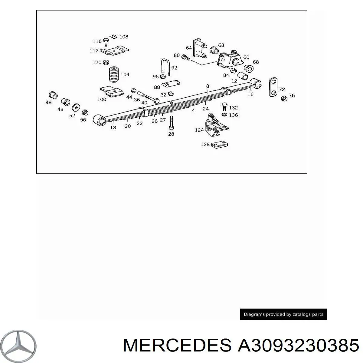 Втулка переднего стабилизатора A3093230385 Mercedes