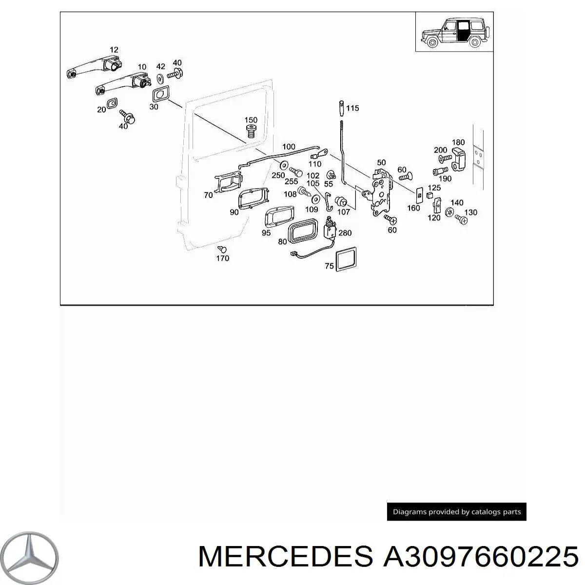 Купить A30976602259051 Mercedes 