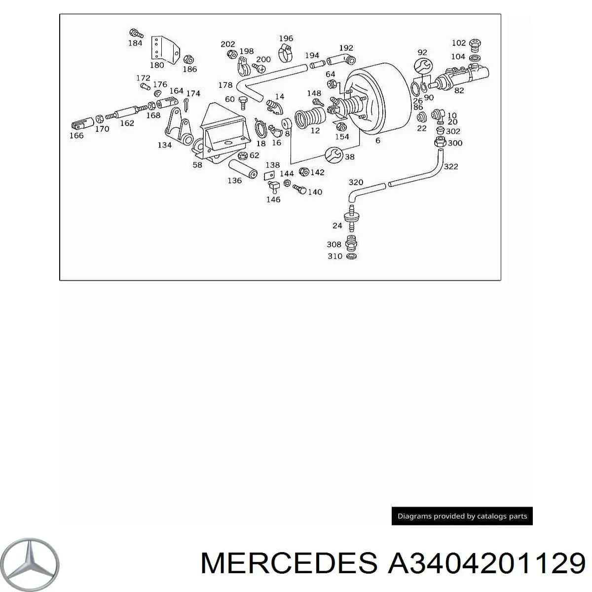 Купить A3404201129 Mercedes 