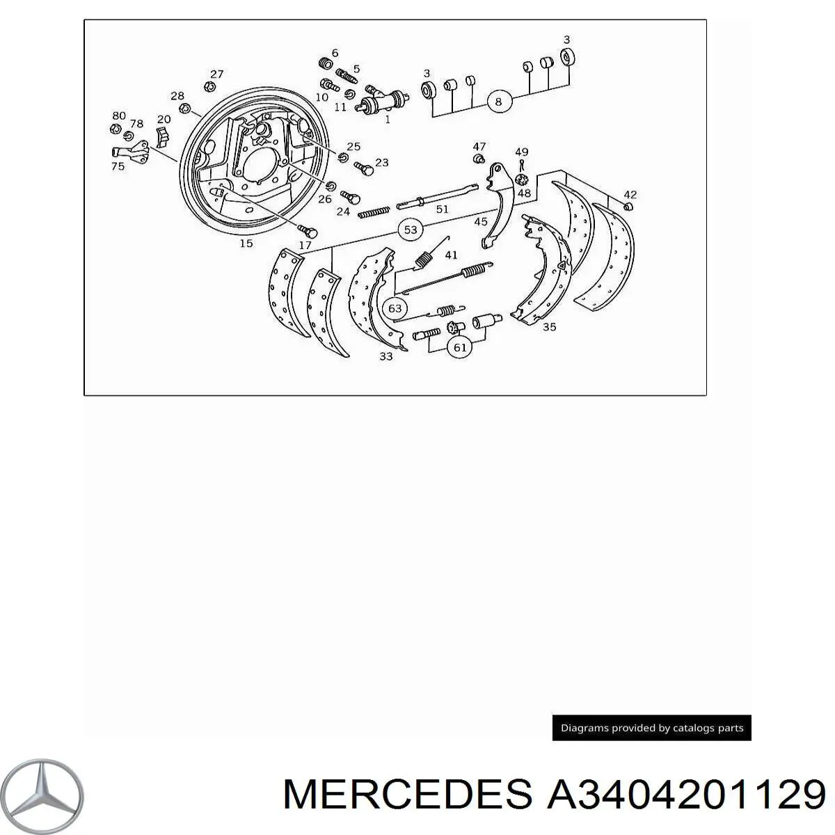  Mercedes A3404201129 цена, от 19.76 USD