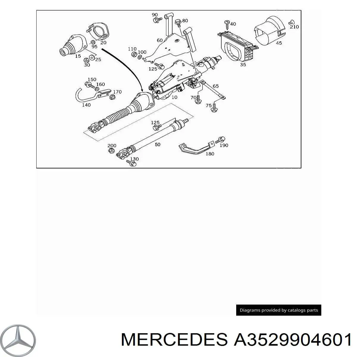  Mercedes A3529904601 цена, от 2.28 USD