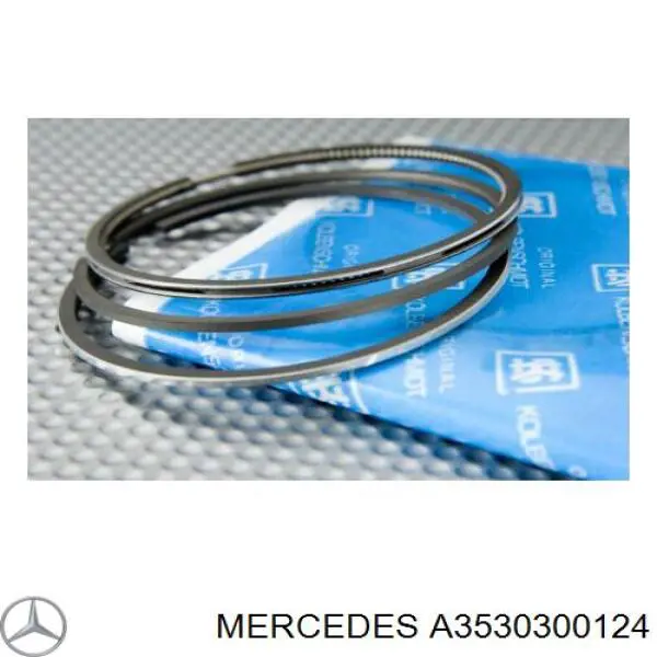 A3530300124 Mercedes кольца поршневые на 1 цилиндр, std.