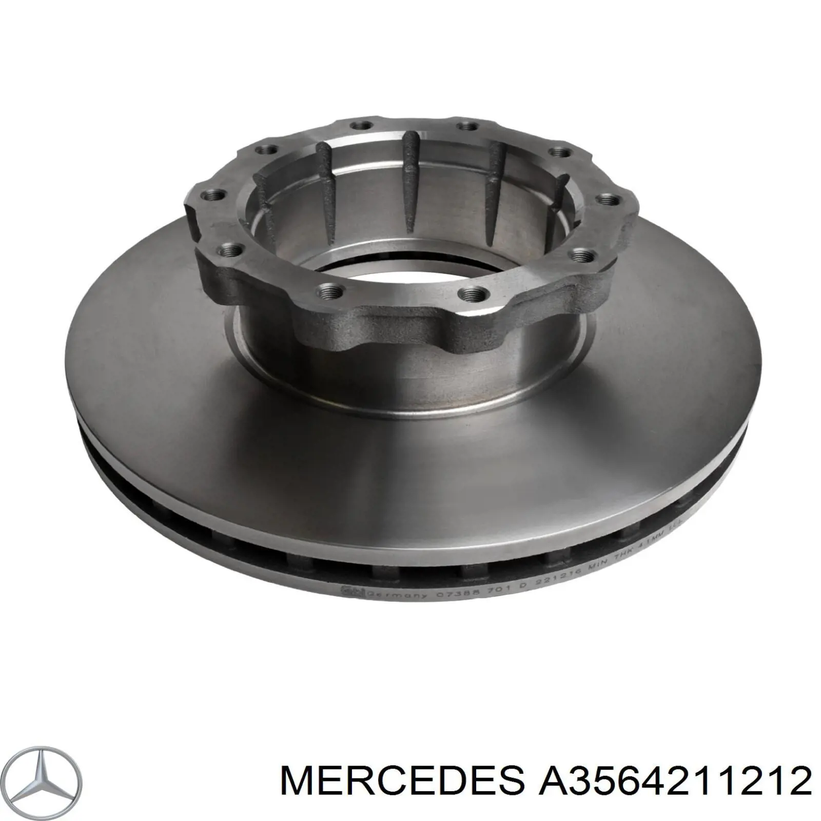 Передние тормозные диски A3564211212 Mercedes