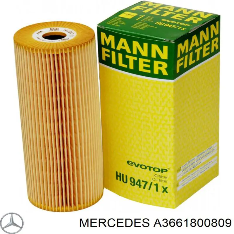 A3661800809 Mercedes Масляный фильтр двигателя