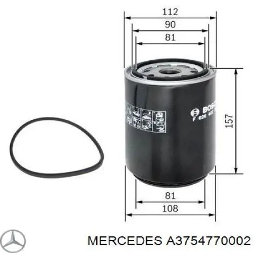 A3754770002 Mercedes топливный фильтр