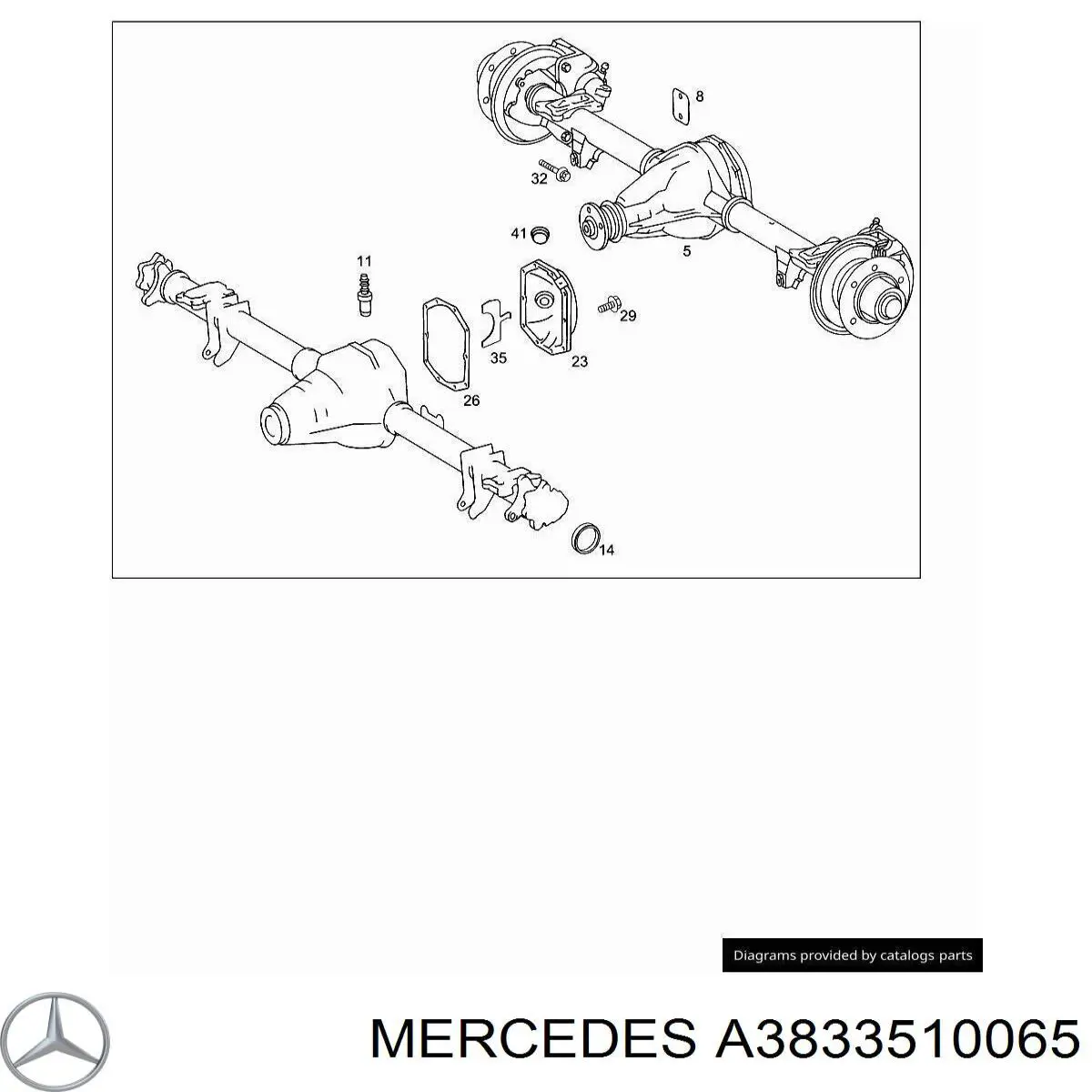  Mercedes A3833510065 цена, от 19.49 USD