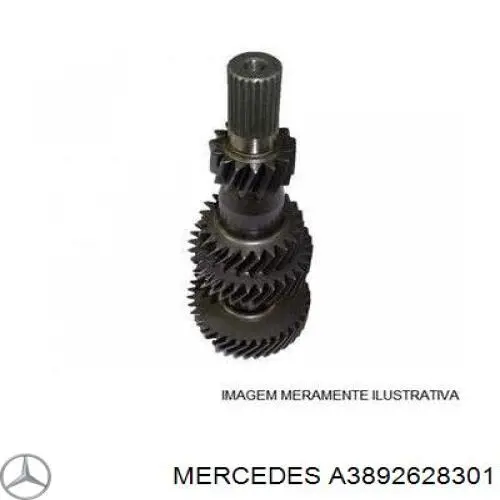 Зубчатые передачи и валы Mercedes A3892628301 цена, от 341.73 USD