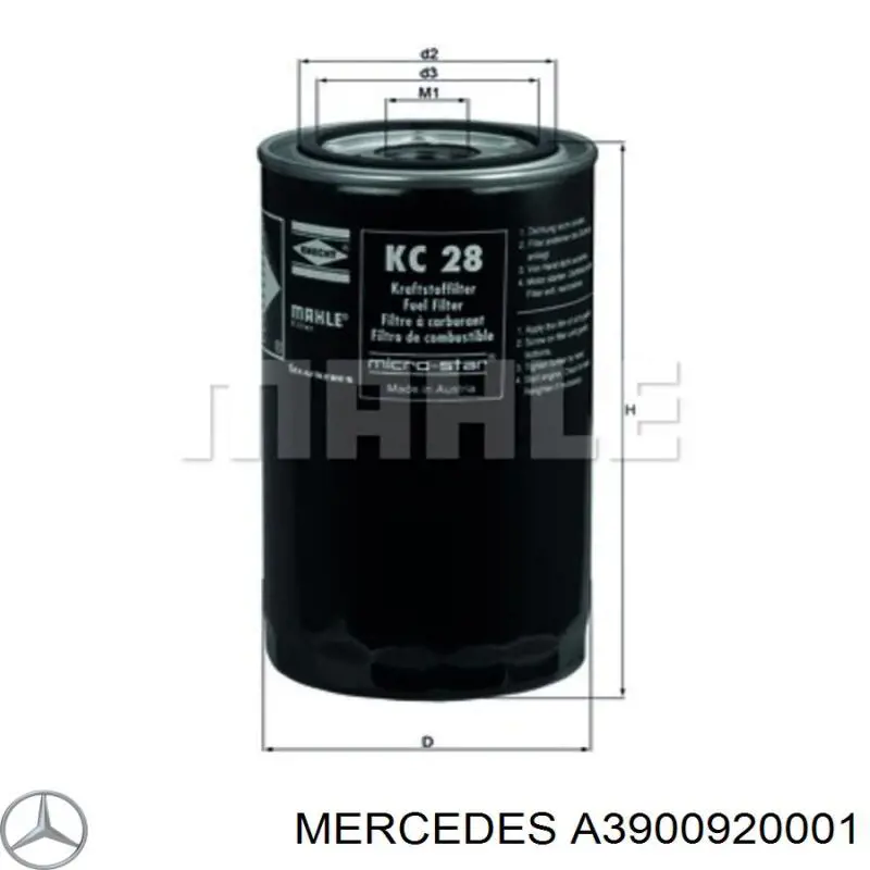 Купить A3900920001 Mercedes Фильтр-отстойник топлива грубой очистки