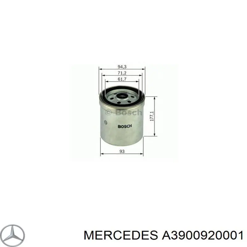 Топливный фильтр A3900920001 Mercedes