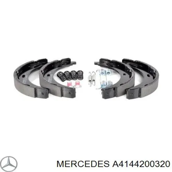 A4144200320 Mercedes колодки ручника (стояночного тормоза)
