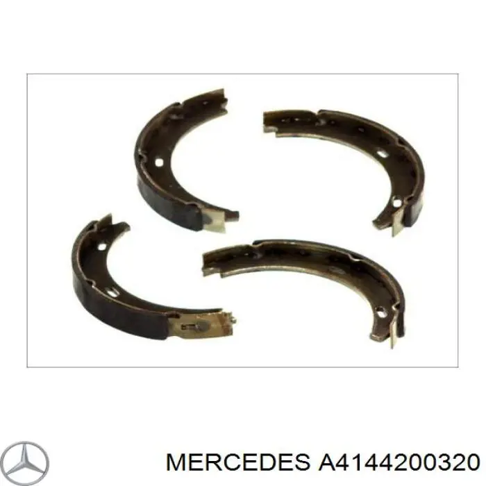 Тормозные колодки стояночного тормоза Mercedes A4144200320 цена, от 10.17 USD
