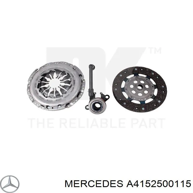 A4152500115 Mercedes Цилиндр сцепления рабочий в сборе с выжимным подшипником