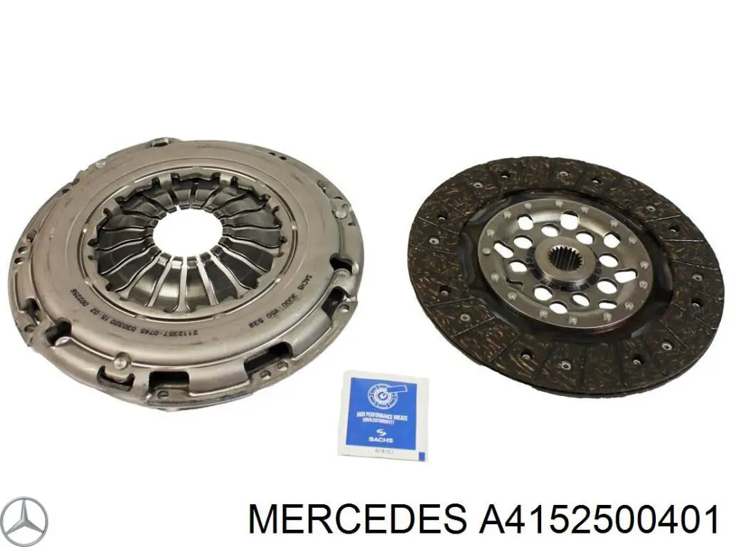 Купить A4152500401 Mercedes Комплект сцепления (диск, корзина, подшипник)