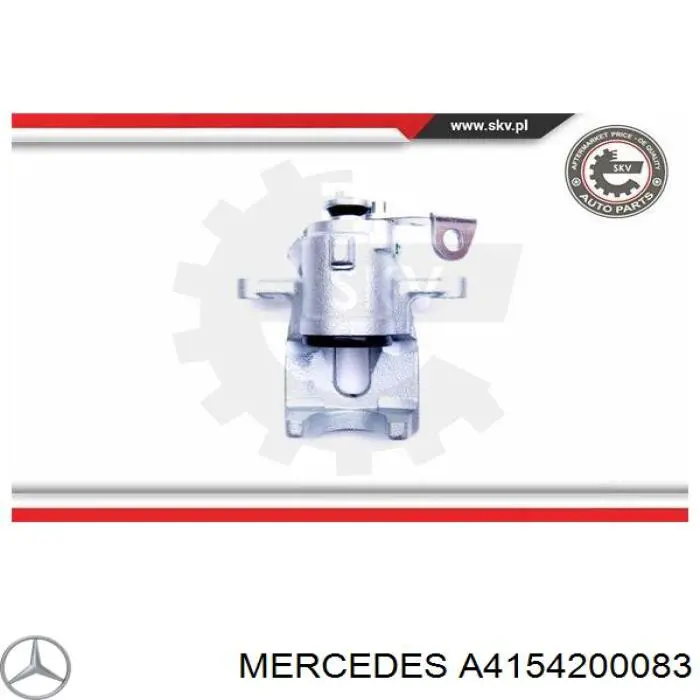 Суппорт тормозной левый задний Mercedes A4154200083
