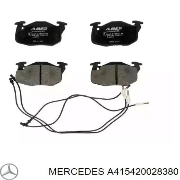 A415420028380 Mercedes суппорт тормозной передний левый