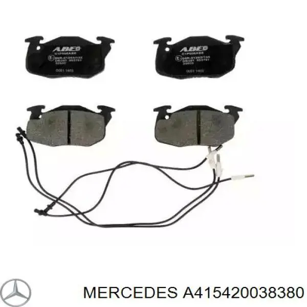 A415420038380 Mercedes суппорт тормозной передний правый