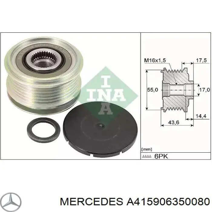 Генератор A415906350080 Mercedes