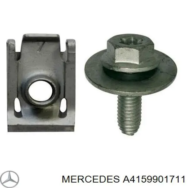 Защита бампера переднего правая Mercedes A4159901711 цена, от 0.99 USD