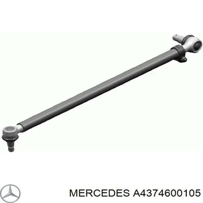 Тяга рулевая передней подвески продольная A4374600105 Mercedes