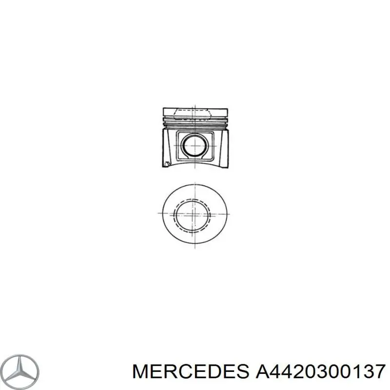 Купить A4420300137 Mercedes Комплект поршневой
