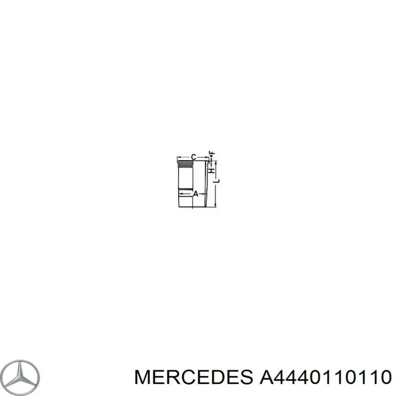 4440110110 Mercedes гильза поршневая