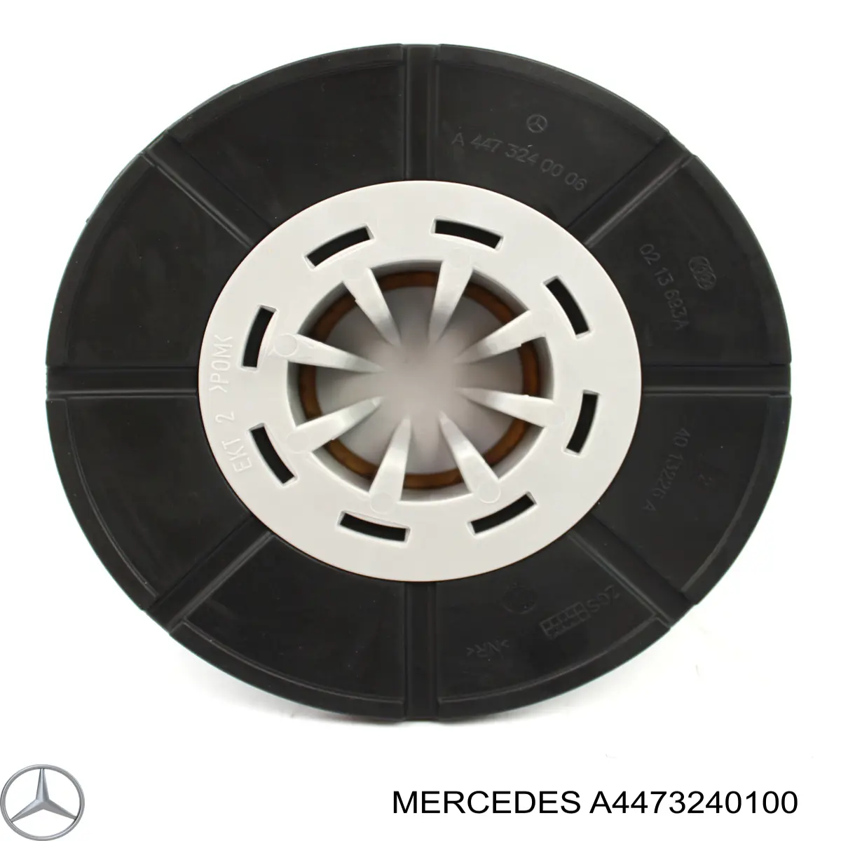 A4473240100 Mercedes pára-choque (grade de proteção de amortecedor traseiro)