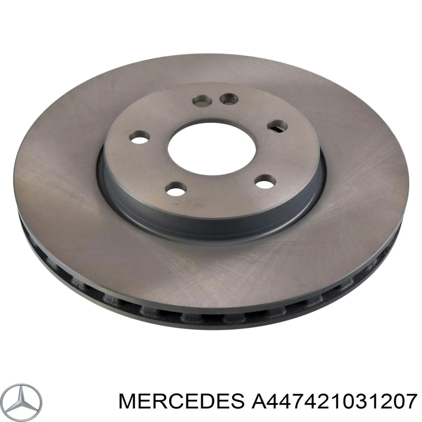 A447421031207 Mercedes disco do freio dianteiro