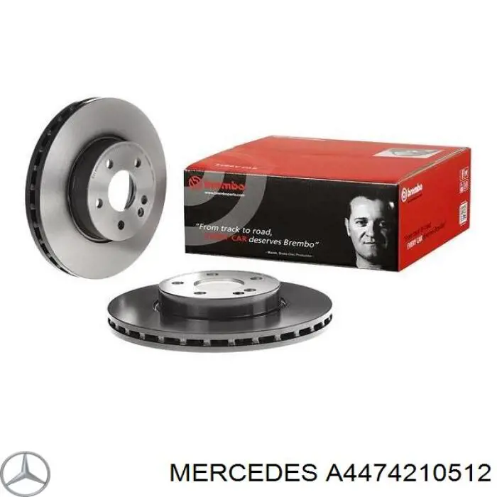 A4474210512 Mercedes диск тормозной передний