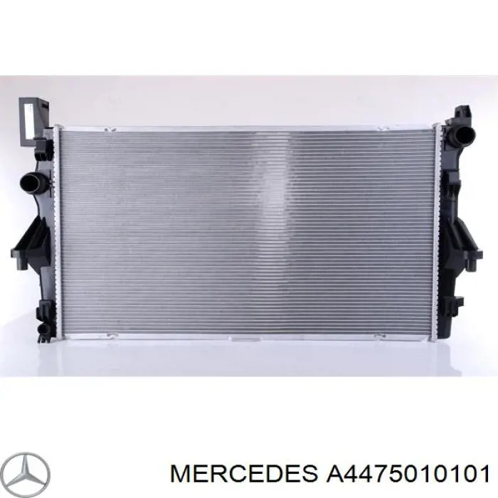 Радиатор охлаждения двигателя Mercedes A4475010101