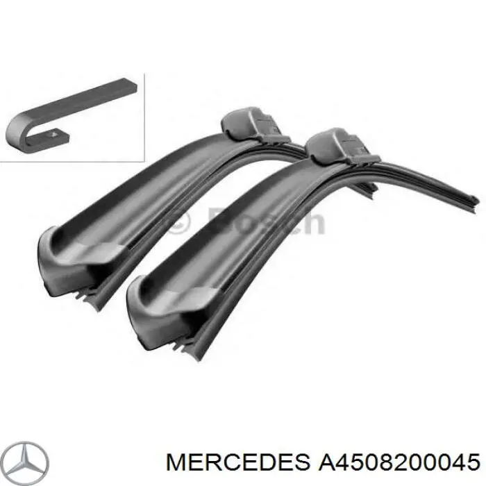 A4508200045 Mercedes щетка-дворник лобового стекла, комплект из 2 шт.