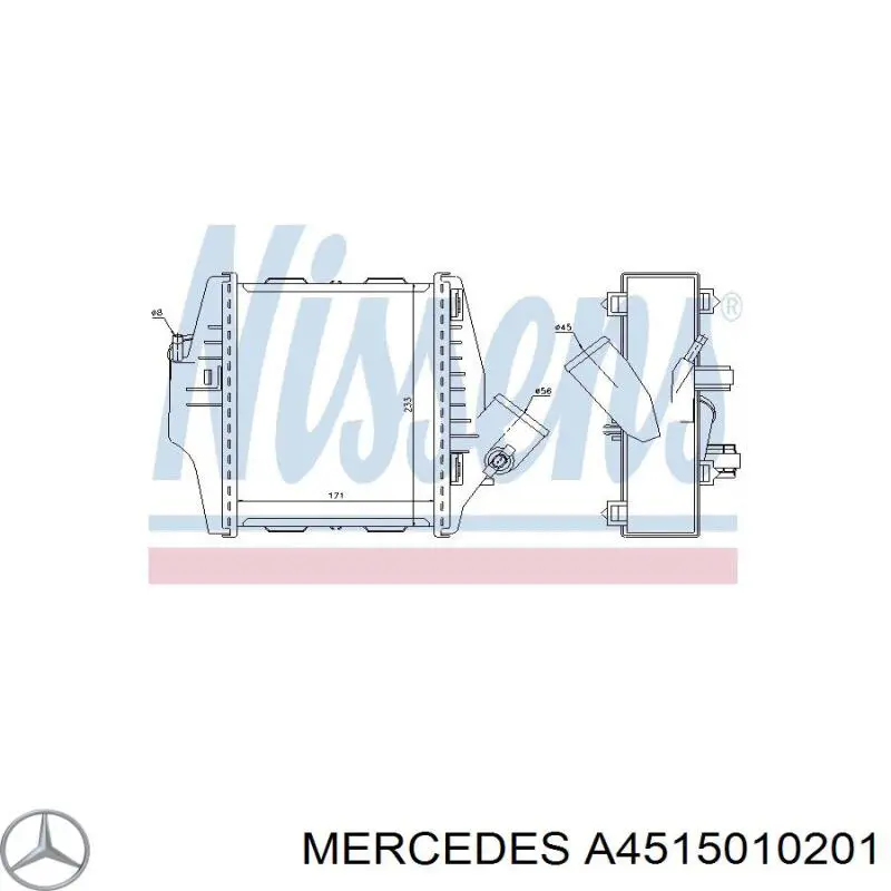 Система охлаждения наддувочного воздуха Mercedes A4515010201 цена, от 73.84 USD