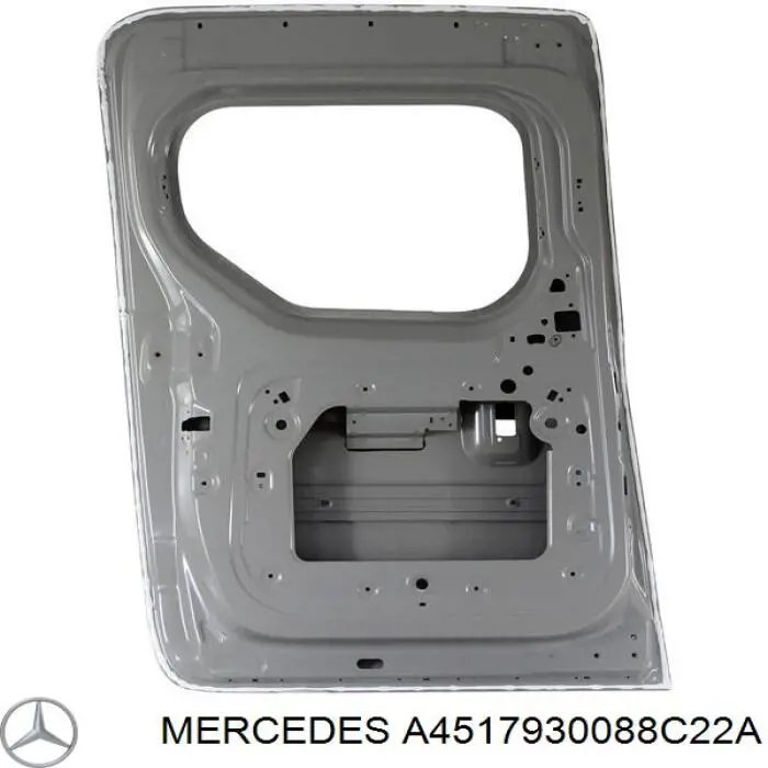 A4517930088C22A Mercedes Губа переднего бампера