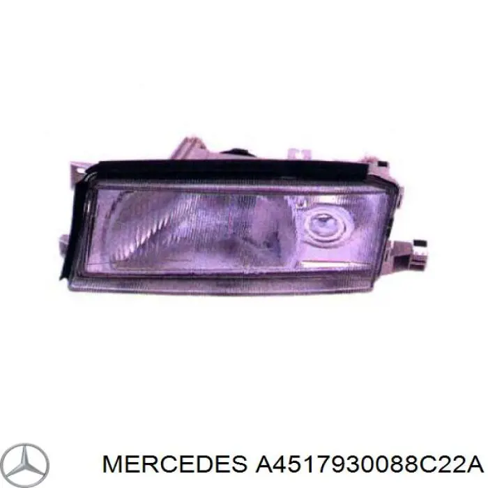 Спойлер переднего бампера Mercedes A4517930088C22A цена, от 43.66 USD