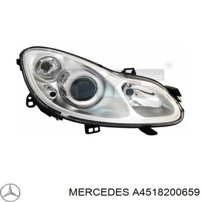 Фара правая A4518200659 Mercedes