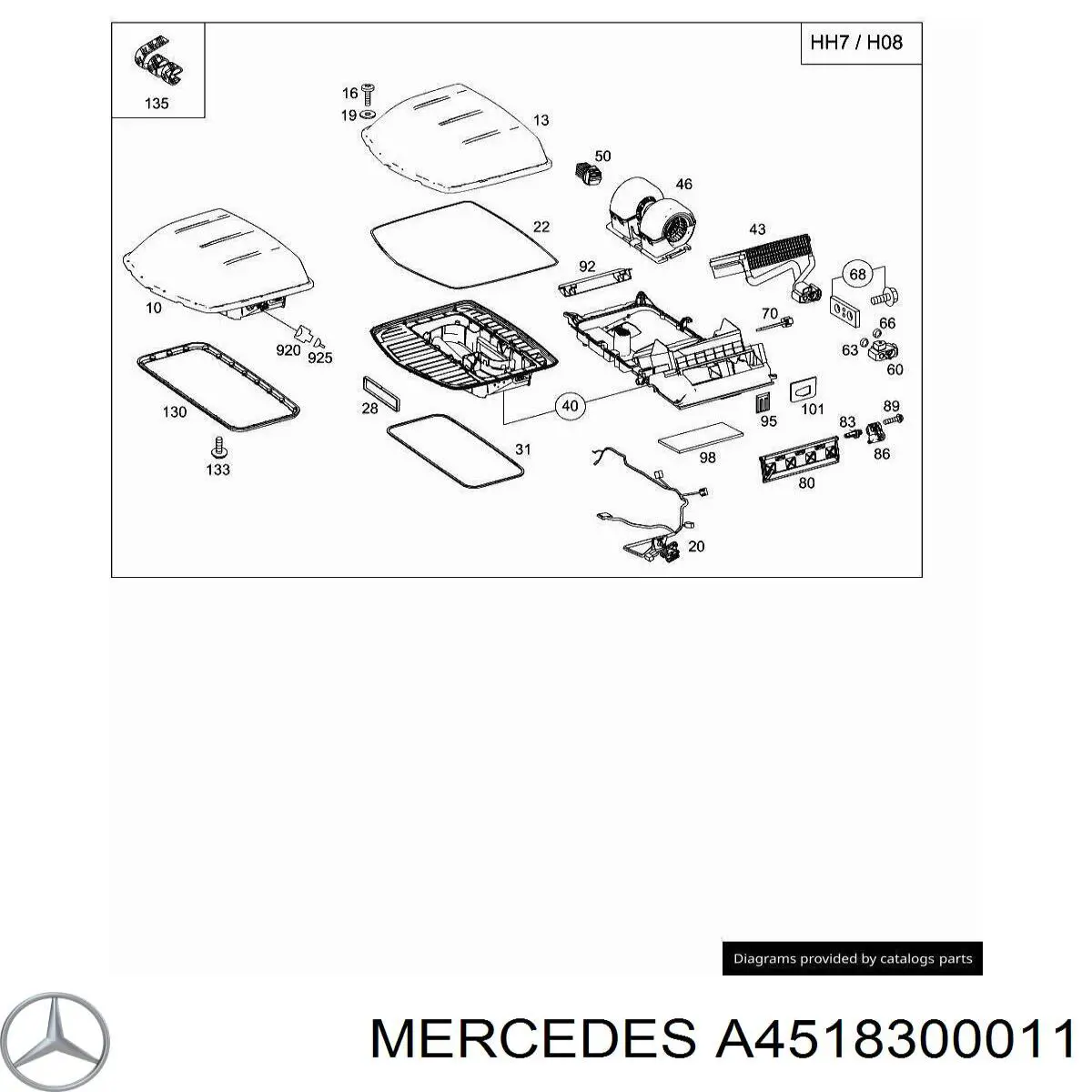  Mercedes A4518300011 цена, от 3.80 USD