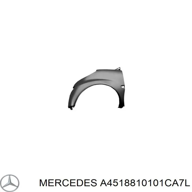 4518810101CA7L Mercedes pára-lama dianteiro esquerdo