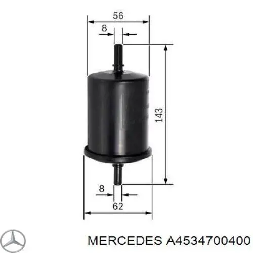 Фильтр топливный Mercedes A4534700400
