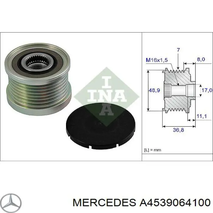 A4539064100 Mercedes генератор