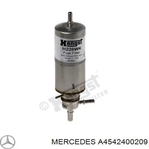 A4542400209 Mercedes подушка (опора двигателя задняя)