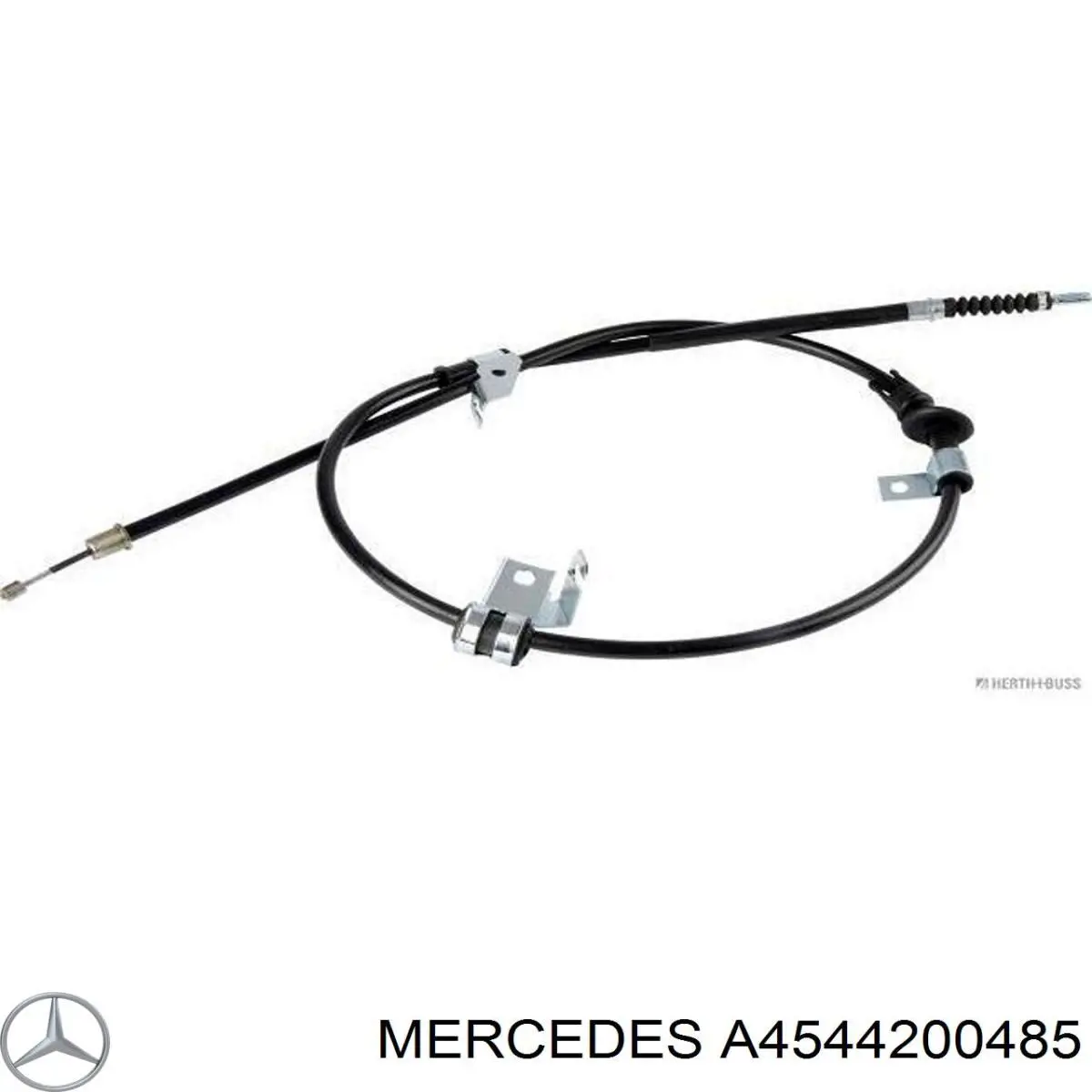 Трос ручного тормоза задний правый Mercedes A4544200485