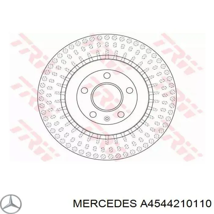 Передние тормозные колодки A4544210110 Mercedes