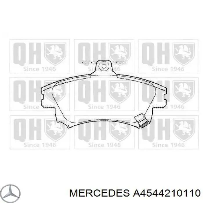A4544210110 Mercedes Колодки передние