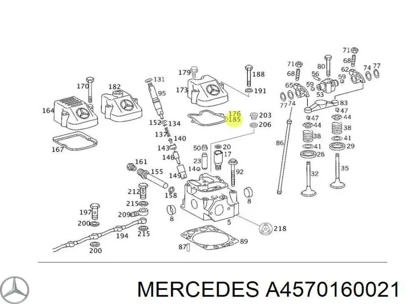 A4570160021 Mercedes прокладка гбц