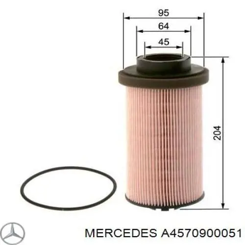A4570900051 Mercedes топливный фильтр
