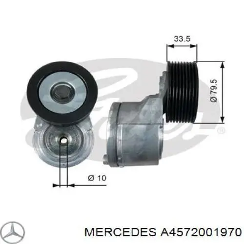 A4572001970 Mercedes натяжитель приводного ремня