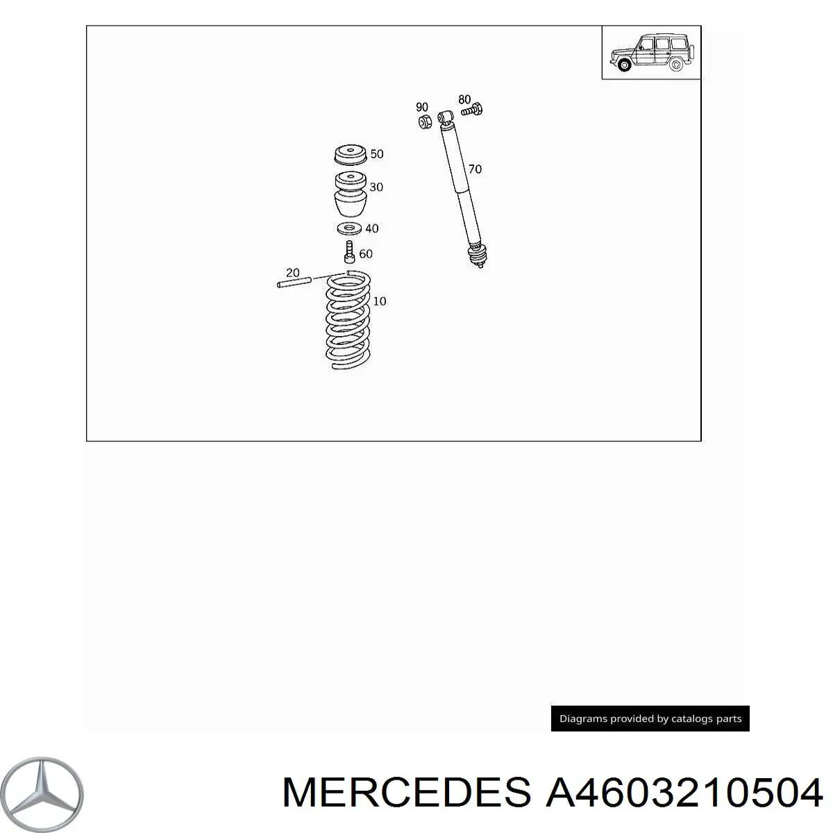 A4603210504 Mercedes Пружина передней подвески