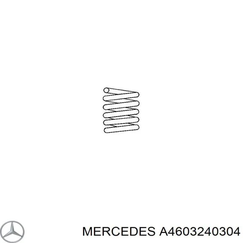 A4603240304 Mercedes пружина задняя